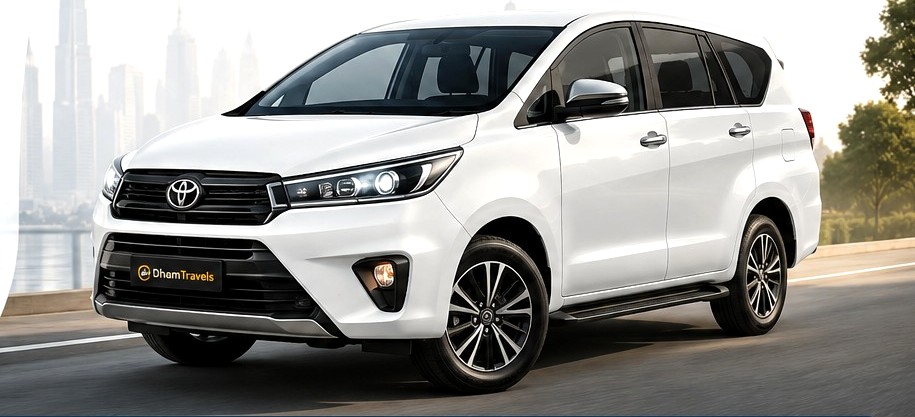 Dham Travels private taxi for comfortable road travel